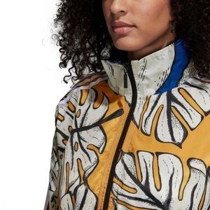 adidas x farm yellow palm windbreaker jacket